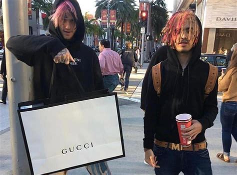 gucci hoodie with lil pump|lil peep Gucci gang.